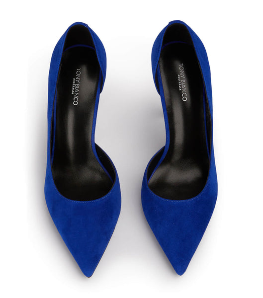 Azure Tony Bianco Alyx Azure Suede 10.5cm Stiletto Heels | DUSVO92713