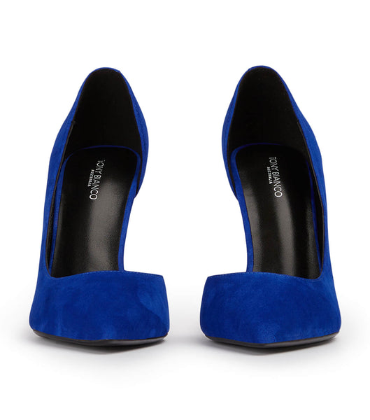 Azure Tony Bianco Alyx Azure Suede 10.5cm Stiletto Heels | DUSVO92713