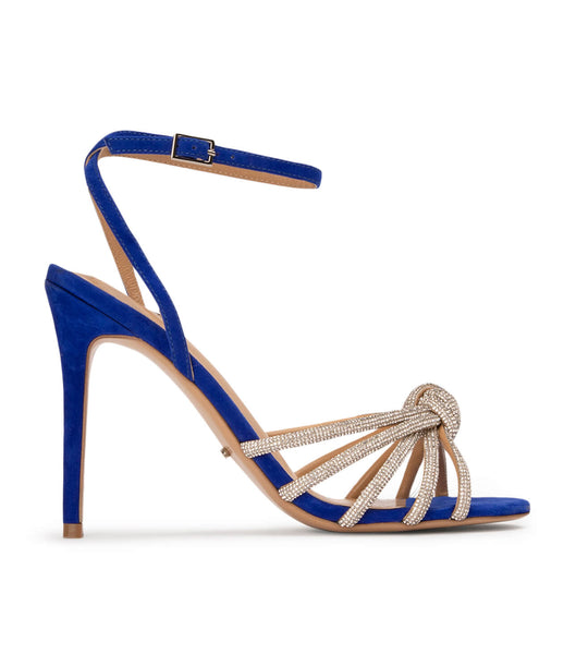 Azure Tony Bianco Kyla Azure Suede 11cm Strappy Heels | AUSWC76436