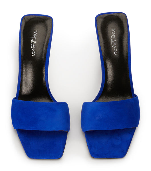 Azure Tony Bianco Natalie Azure Suede 10.5cm Stiletto Heels | USJKU87563