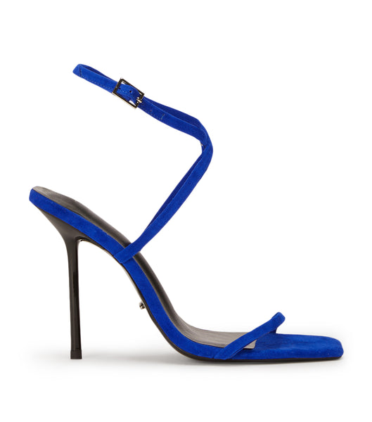 Azure Tony Bianco Naxos Azure Suede 10.5cm Strappy Heels | DUSKV65384