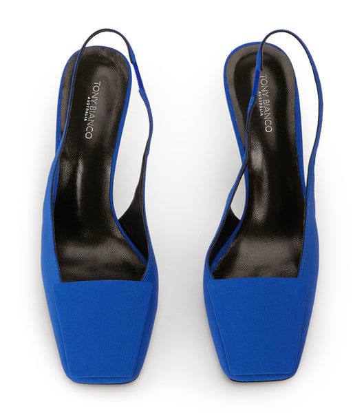 Azure Tony Bianco Rue Azure Crepe 10.5cm Event Heels | GUSUC12335