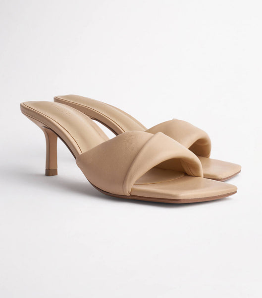 Beige Tony Bianco Alexa Beech Nappa 6.5cm Low Heels | XUSGW18280