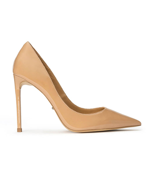 Beige Tony Bianco Anja Nude Patent 10.5cm Court Shoes | PUSER10096