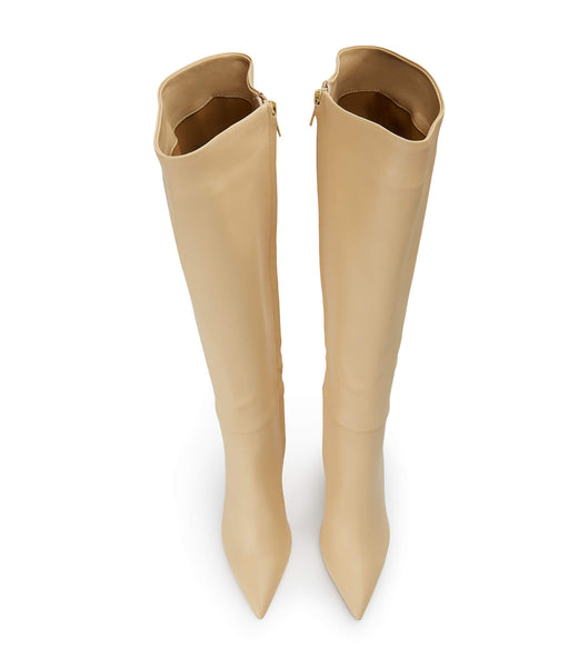 Beige Tony Bianco Apollo Butter Nappa 10.5cm Mid Calf Boots | PUSQX48858