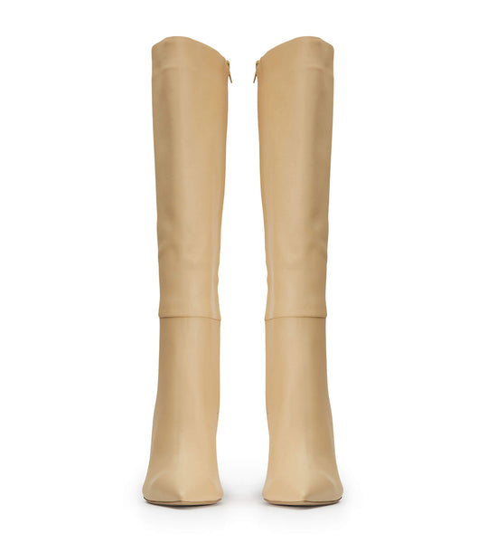 Beige Tony Bianco Apollo Butter Nappa 10.5cm Mid Calf Boots | PUSQX48858