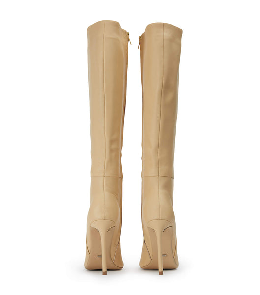 Beige Tony Bianco Apollo Butter Nappa 10.5cm Stiletto Boots | TUSPQ48050