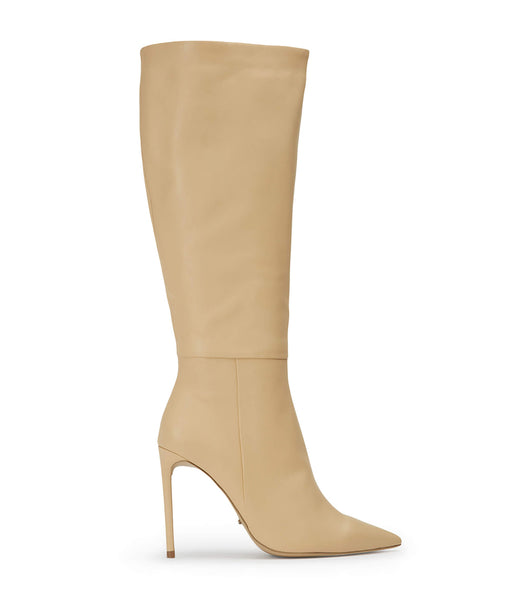 Beige Tony Bianco Apollo Butter Nappa 10.5cm Stiletto Boots | TUSPQ48050