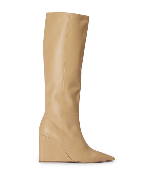 Beige Tony Bianco Drake Butter Nappa 9.5cm Mid Calf Boots | USDYB50720