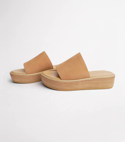 Beige Tony Bianco Elke Caramel 4.5cm Flat Sandals | PUSQX31698