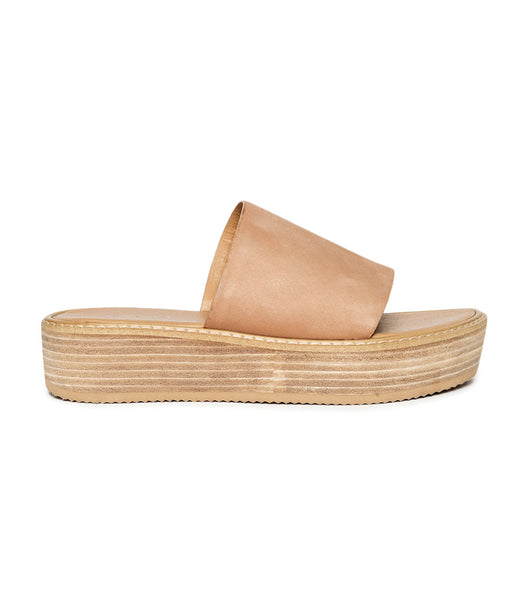 Beige Tony Bianco Elke Caramel 4.5cm Flat Sandals | PUSQX31698