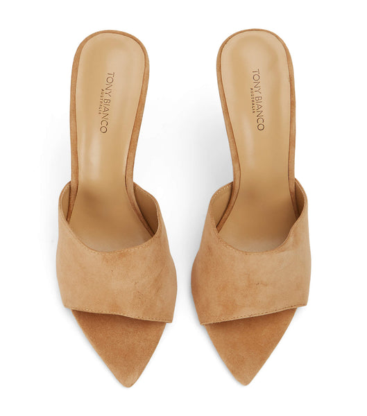 Beige Tony Bianco Maximus Butterscotch Suede 10.5cm Stiletto Heels | LUSSX39055