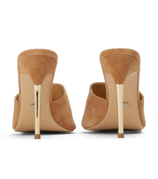 Beige Tony Bianco Maximus Butterscotch Suede 10.5cm Bridal Heels | PUSQX73024