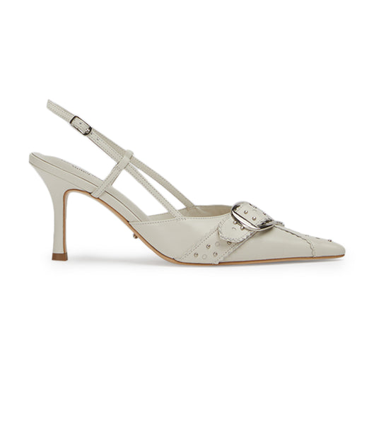 Beige Tony Bianco Sadie Bone Venice 8cm Low Heels | QUSUV46085