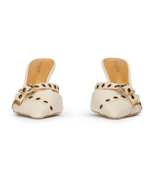 Beige Tony Bianco Savoir Bone Venice 8cm Low Heels | USJKU38005