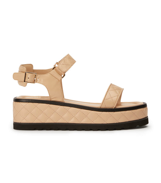 Beige Tony Bianco Zahara Beech Nappa 6cm Sandals | EUSHC38926