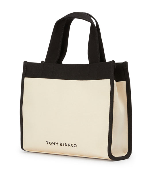 Black / Beige Tony Bianco Teagan Black/Beige Tote Bag Accessories | USQAV50444