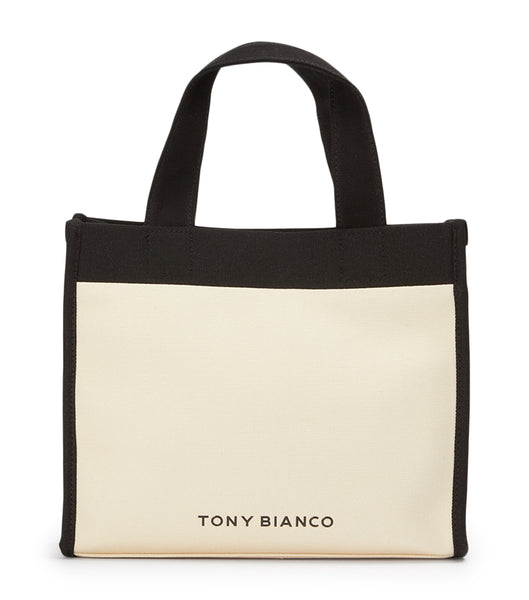 Black / Beige Tony Bianco Teagan Black/Beige Tote Bag Accessories | USQAV50444