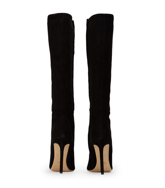 Black Tony Bianco Apollo Black Suede 10.5cm Knee High Boots | UUSTG47840