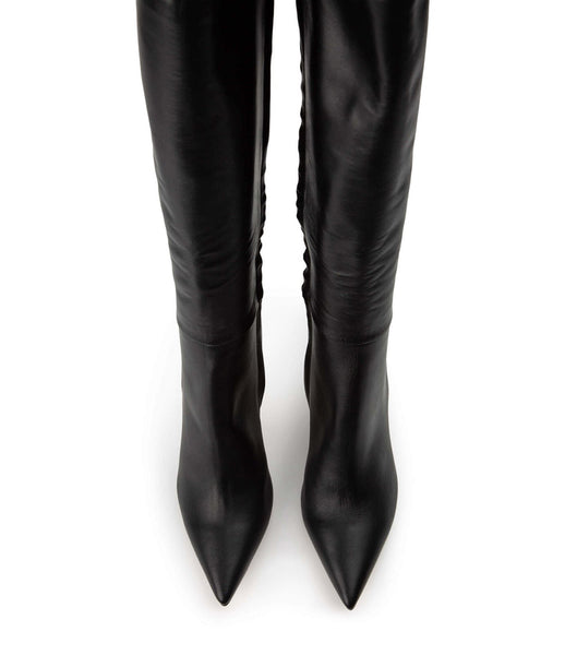 Black Tony Bianco Apollo Black Venice 10.5cm Knee High Boots | DUSKV42672