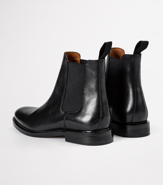 Black Tony Bianco Arctic Black Como 2.5cm Flat Boots | USCVG92796