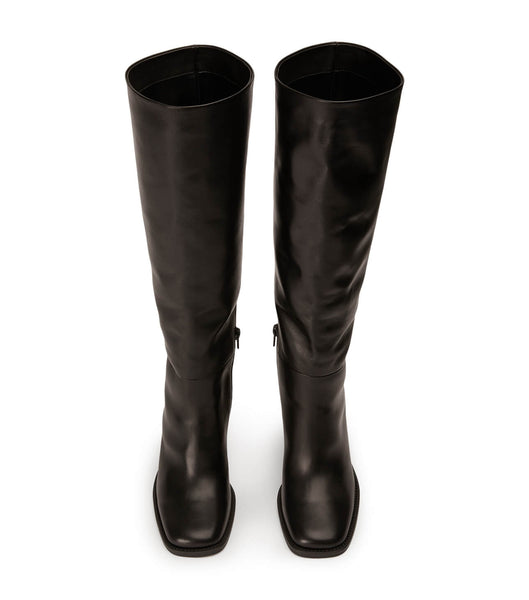 Black Tony Bianco Asher Black Como 8.5cm Heeled Boots | FUSHY52942