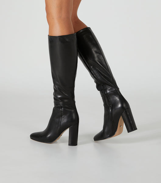 Black Tony Bianco Bellez Black Venice 9.5cm Mid Calf Boots | USCIF74807