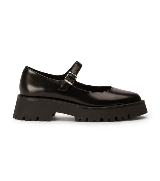 Black Tony Bianco Betsy Black Hi Shine 4.5cm Loafers | USQCS43025