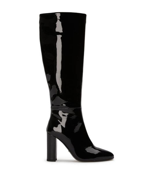 Black Tony Bianco Boss Black Patent 9.5cm Heeled Boots | FUSUI44370