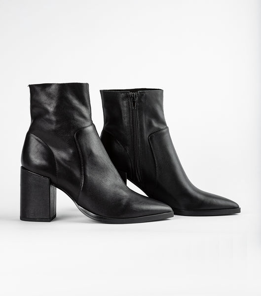 Black Tony Bianco Brazen Black Luxe 8.5cm Ankle Boots | DUSVO52030