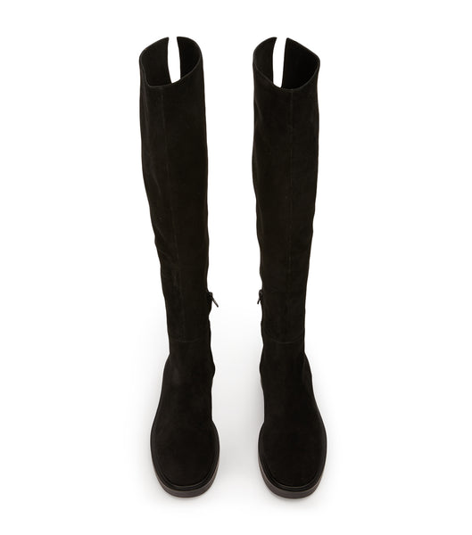 Black Tony Bianco Chasey Black Suede 4.5cm Knee High Boots | YUSGT62672