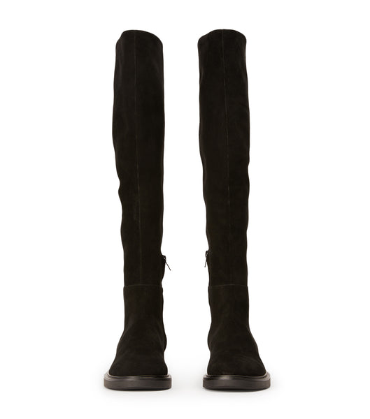 Black Tony Bianco Chasey Black Suede 4.5cm Knee High Boots | YUSGT62672