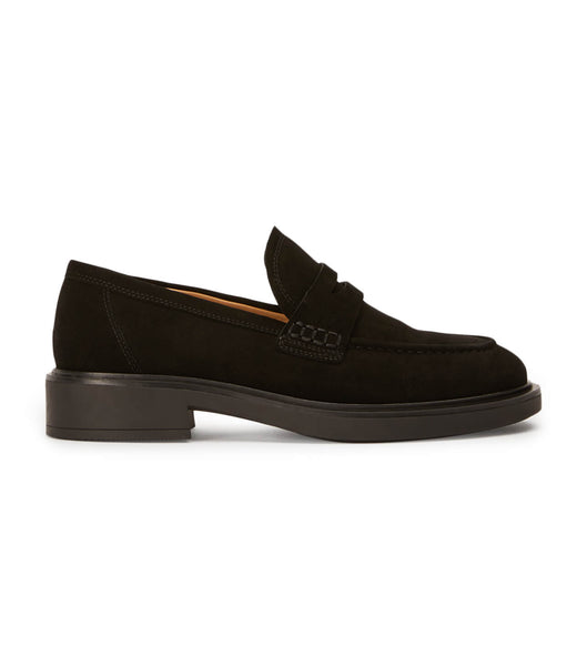 Black Tony Bianco Cherish Black Suede 4.5cm Loafers | USNZX99739