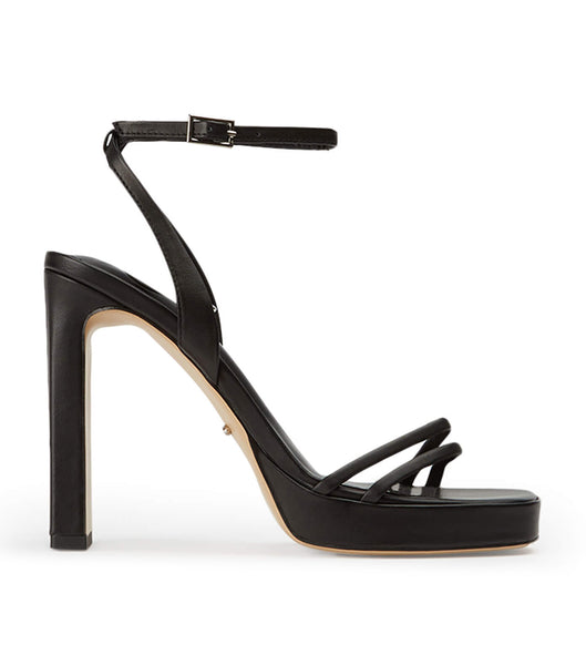 Black Tony Bianco Dandy Black Como 11.5cm Strappy Heels | YUSVQ28394