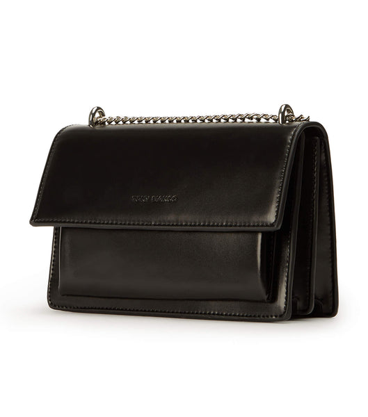 Black Tony Bianco Desire Black Leather Cross Body Bag Accessories | DUSVO40630