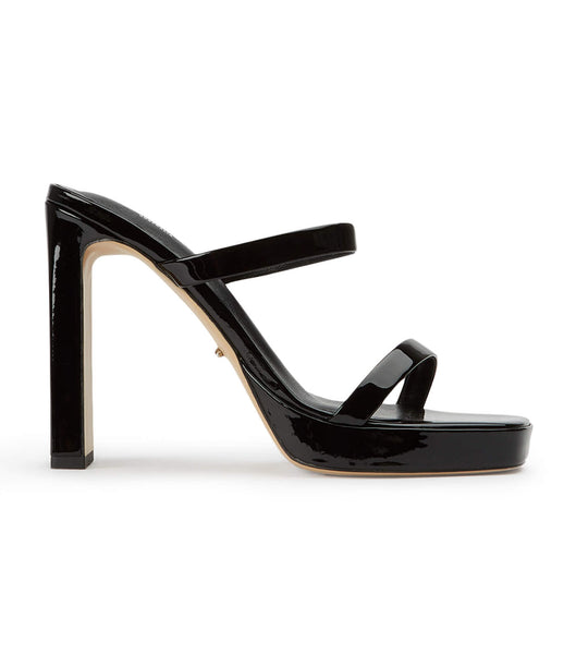 Black Tony Bianco Diane Black Patent 11.5cm Block Heels | YUSVQ65519