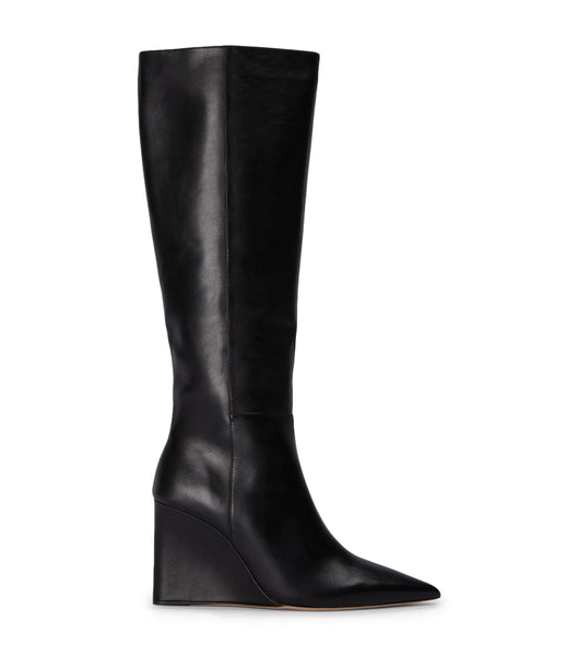 Black Tony Bianco Drake Black Como 9.5cm Knee High Boots | USJKU74650