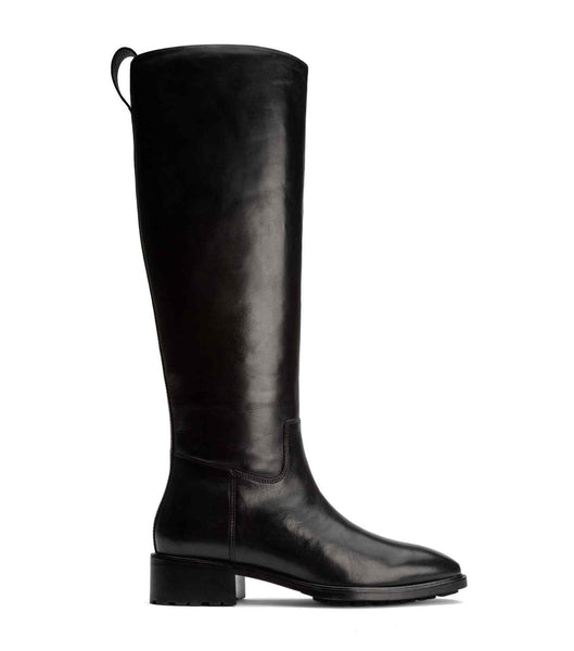 Black Tony Bianco Eleanor Black Como 4cm Knee High Boots | USXMI10441