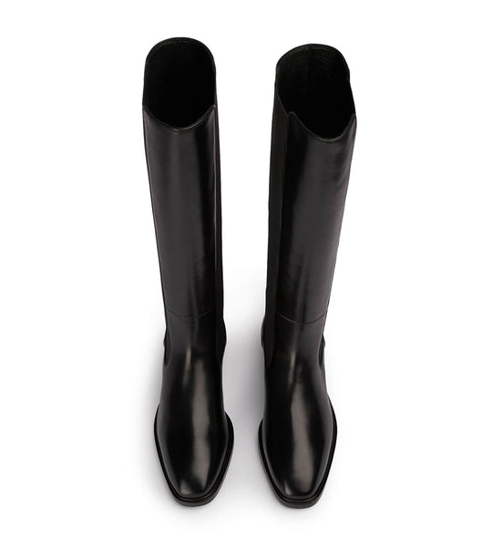 Black Tony Bianco Emrata Black Como 4cm Knee High Boots | BUSSO17730