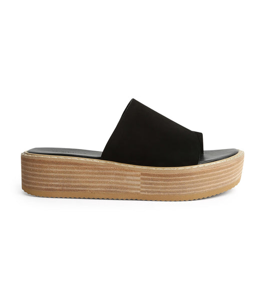 Black Tony Bianco Energy Black 4.5cm Slides | SUSNY86440