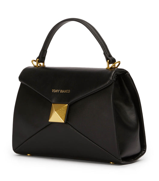 Black Tony Bianco Eve Black Leather Mini Handbags Accessories | USQAV87275