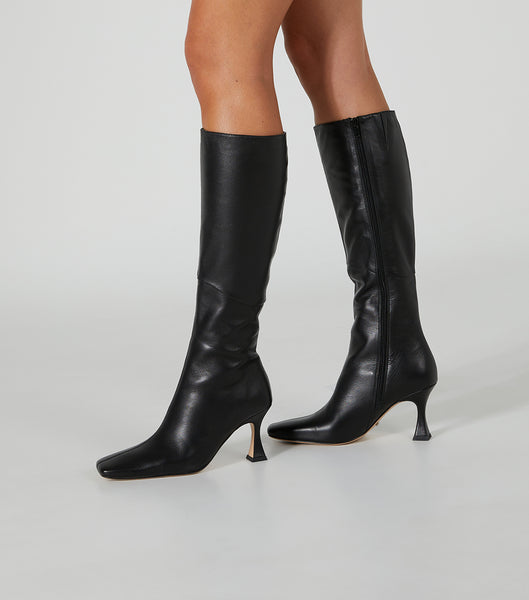 Black Tony Bianco Fantasy Black Venice 8cm Heeled Boots | AUSWC97090