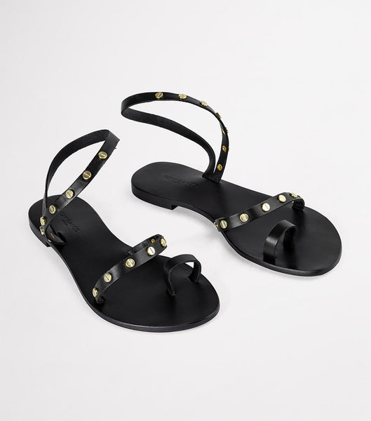 Black Tony Bianco Finola Black 1cm Sandals | USJZR20723