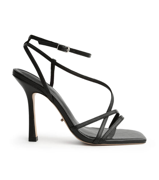 Black Tony Bianco Franci Black Kid 10.5cm Strappy Heels | TUSWZ10653