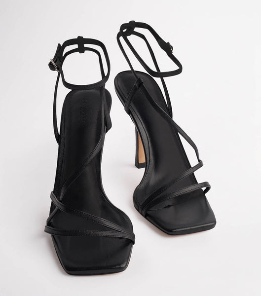 Black Tony Bianco Franci Black Kid 10.5cm Stiletto Heels | USIIZ20433