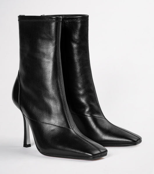 Black Tony Bianco Halsey Black Como 10.5cm Stiletto Boots | BUSSO11396