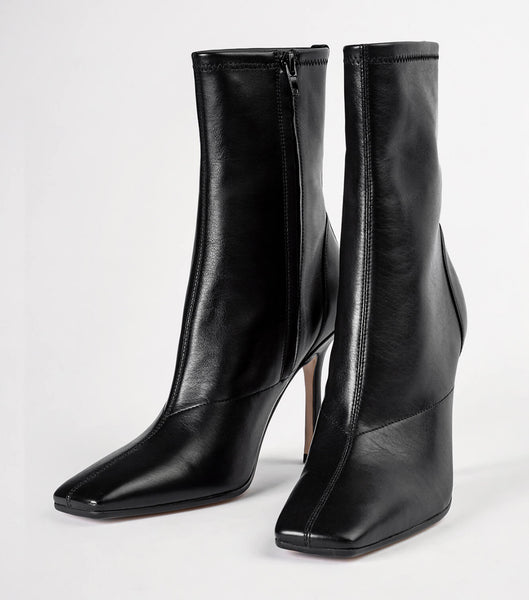 Black Tony Bianco Halsey Black Como 10.5cm Stiletto Boots | BUSSO11396