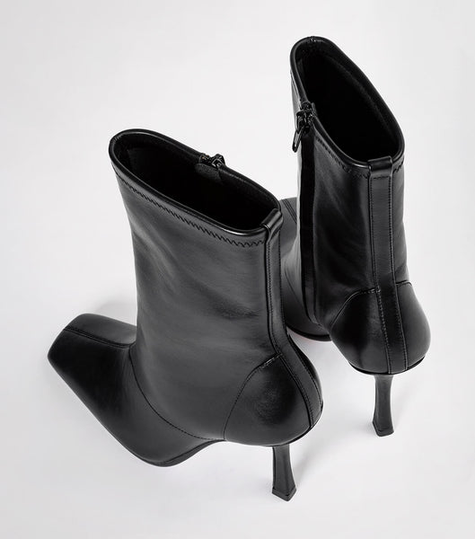 Black Tony Bianco Halsey Black Como 10.5cm Stiletto Boots | BUSSO11396