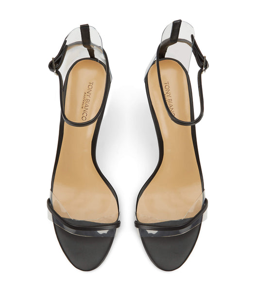 Black Tony Bianco Houston Black Capretto 8.5cm Low Heels | USXBR17429