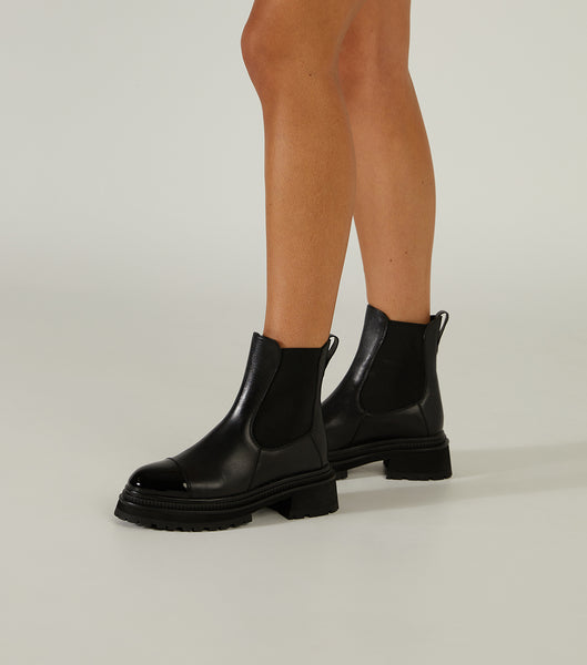 Black Tony Bianco Hurricane Black Como 5.5cm Ankle Boots | USJZR67037